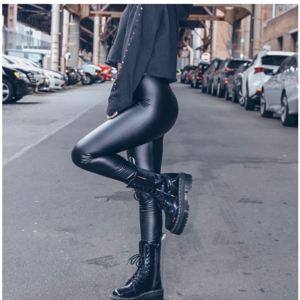 Vegan Leather Leggings